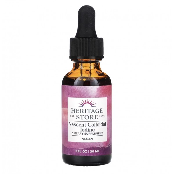 Heritage Store, Nascent Colloidal Iodine, Атомарный коллоидный йод, 30 мл