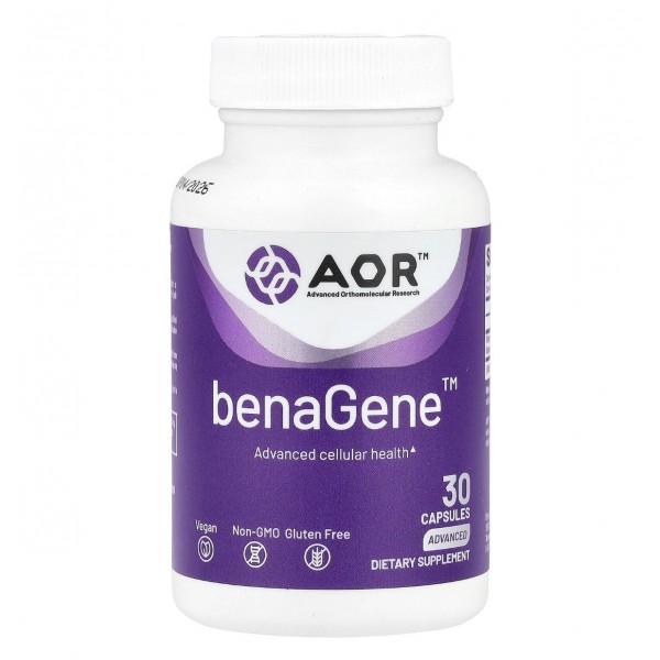 Advanced Orthomolecular Research AOR, BenaGene™, Оксалоацетат, 30 капсул