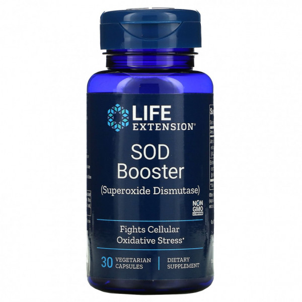 Life Extension, СОД/SOD, 30 вегетарианских капсул