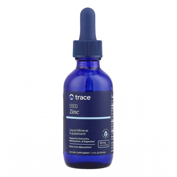 Trace Minerals, Цинк ионизированный жидкий, 59 мл