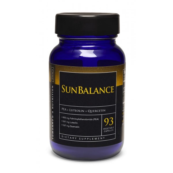 Tomorrow's Nutrition brand, SunBalance PEA + Luteolin + Quercetin, ПЭА 800мг + Лютеолин 267 мг + Кверцетин 267 мг, 93 капсулы
