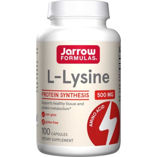 Jarrow Formulas, L-лизин 500 мг, 100 капсул