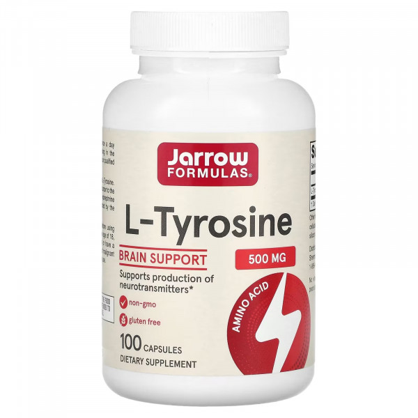 Jarrow Formulas, L-тирозин 500 мг, 100 капсул