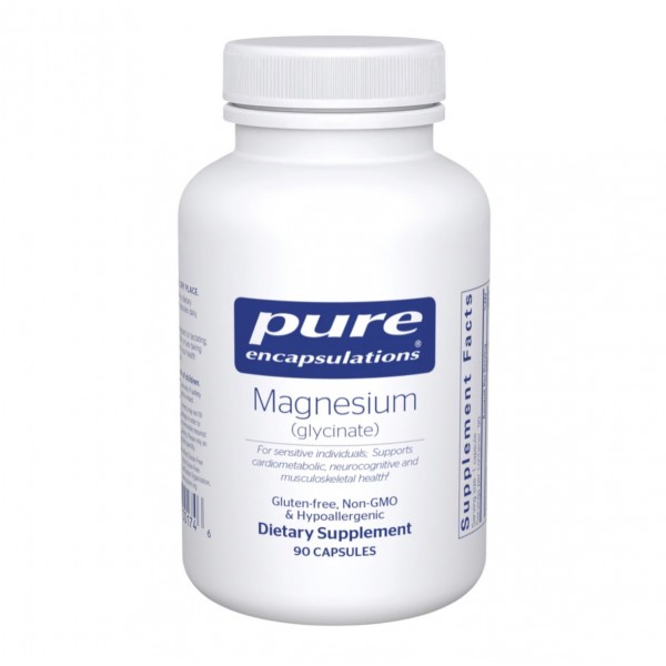 Pure Encapsulations, Магний глицинат 120 мг, 90 капсул