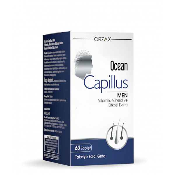 ORZAX, Океан Capillus men, Мужской комплекс для волос, 60 шт