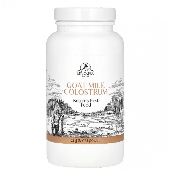 Mt.Capra, Goat Milk Colostrum, Колострум, сухое молозиво из козьего молока, 174 г