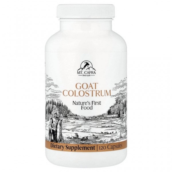 Mt.Capra, Goat Milk Colostrum, Колострум, сухое молозиво из козьего молока, 120 капсул