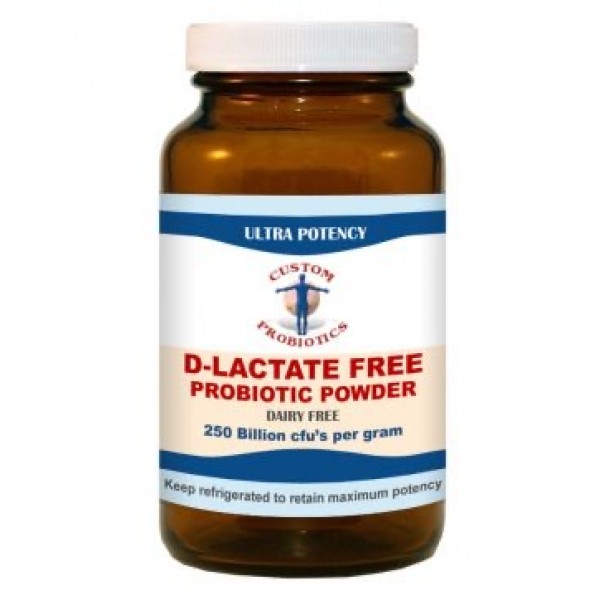 Custom Probiotics, D-Lactate Free Probiotics Powder, Пробиотик, 50 гр