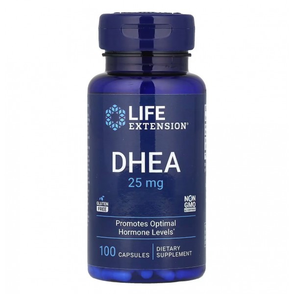Life Extension, DHEA, ДГЭА 25 мг, 100 капсул