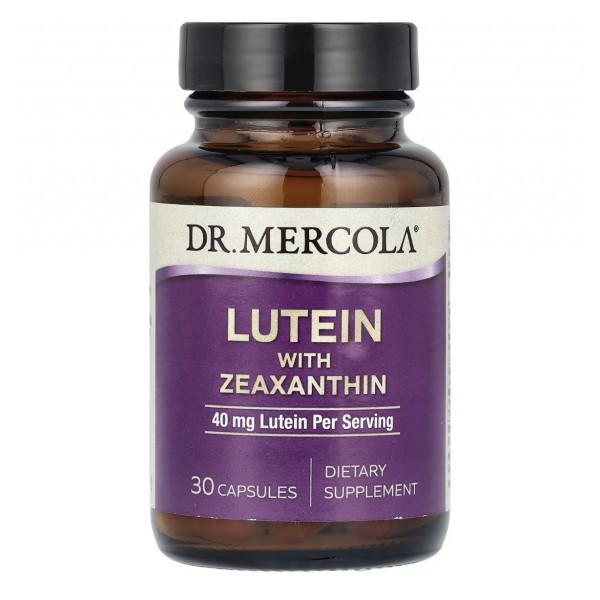 Dr.Mercola, Лютеин и Зеаксантин, 30 капсул