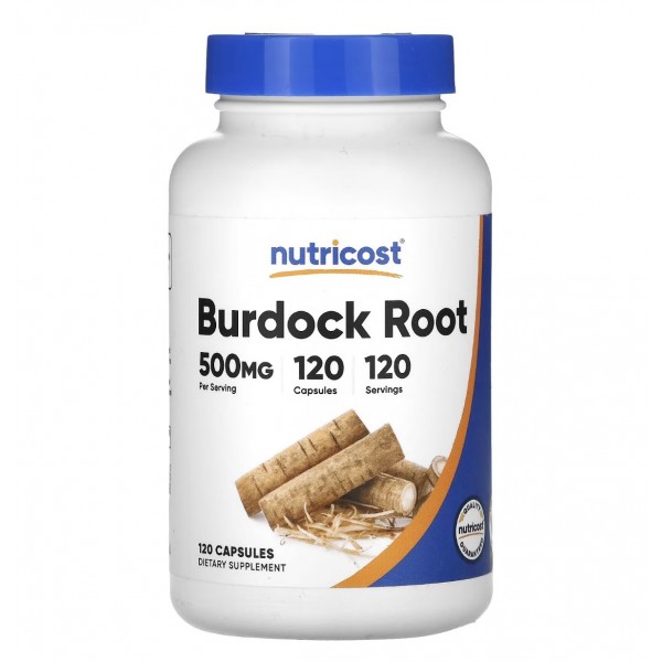 Nutricost, Лопух корень, 500 мг, 120 капсул