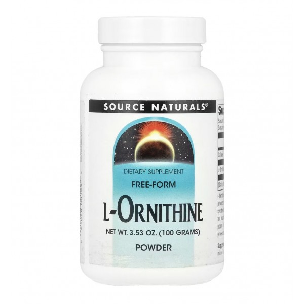 Source Naturals, L-орнитин, порошок, 100 г