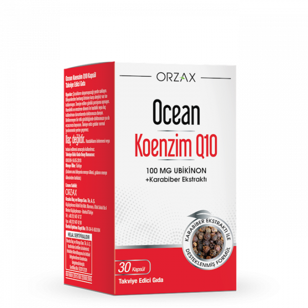 ORZAX, Океан Коэнзим Q10, Убихинон, 30 шт