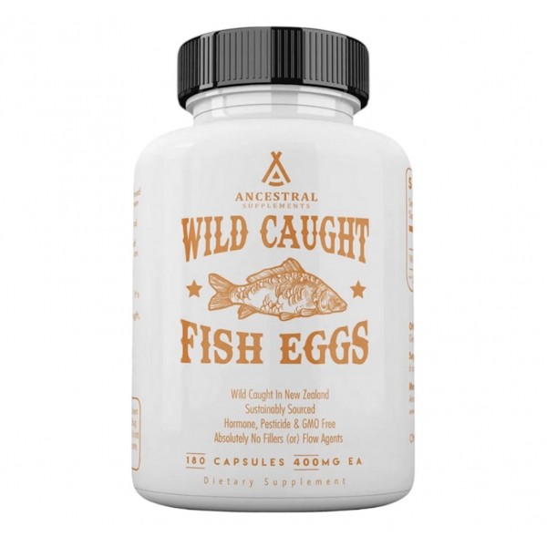 Ancestral Supplements, GrassFed Wild Caught Fish Eggs, Икра диких рыб, 180 капсул