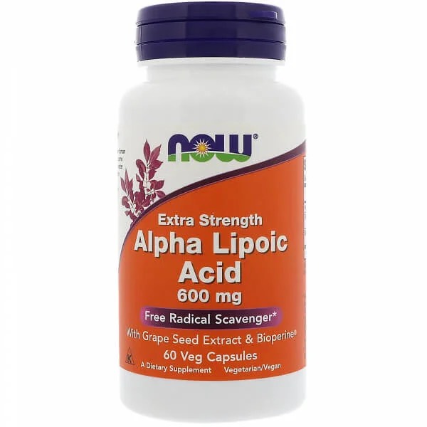 NOW Foods, Alpha Lipoic Acid, Альфа-липоевая кислота 600мг, 120