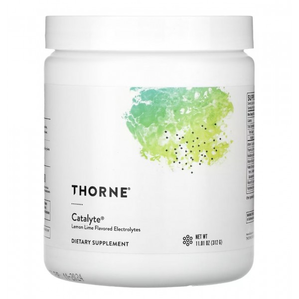 Thorne, Catalyte, Электролиты со вкусом лимона и лайма, 312 г