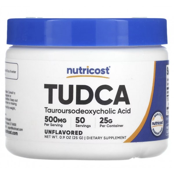 Nutricost, Tudca 500 мг, порошок, 25 г
