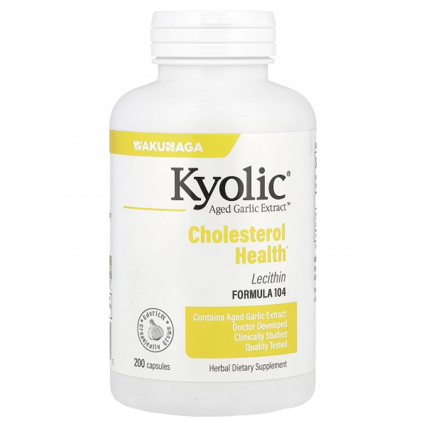 Kyolic, Aged Garlic Extract ™, Экстракт чеснока с лецитином, 200 капсул