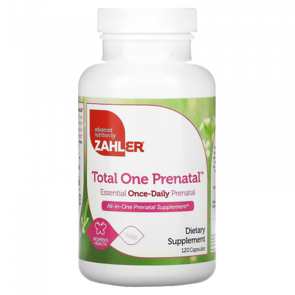 Zahler, Total One Prenatal, Комплекс для беременных / Пренатальный комплекс, 120 капсул