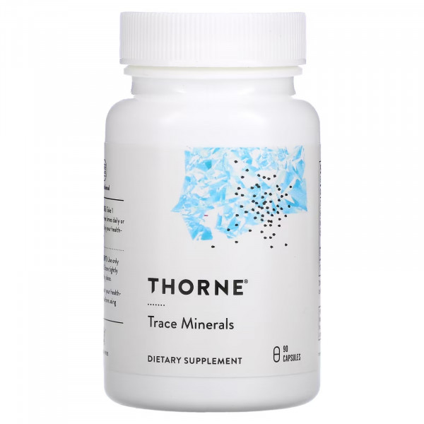 Thorne, Trace minerals, 90 капсул