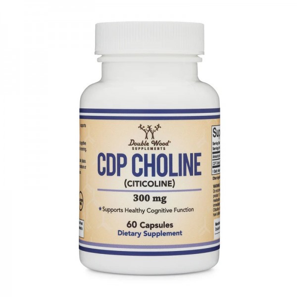Double Wood Supplements, Citicoline CDP Choline, Цитиколин 300 мг, 60 капсул