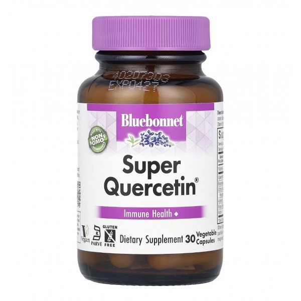 Bluebonnet Nutrition, Super Quercetin, Кверцетин, 30 капсул