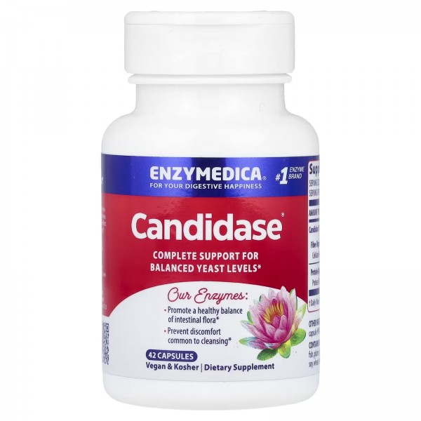 Enzymedica, Candidase, 42 капсулы