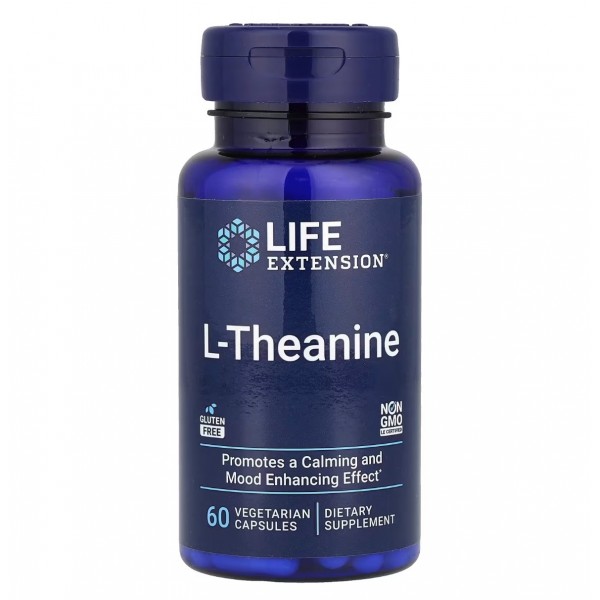 Life Extension, L-теанин 100 мг, 60 капсул