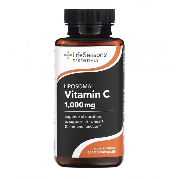 LifeSeasons, Liposomal Vitamin C, Липосомальный витамин С (500 мг в 1 капсуле), 60 капсул