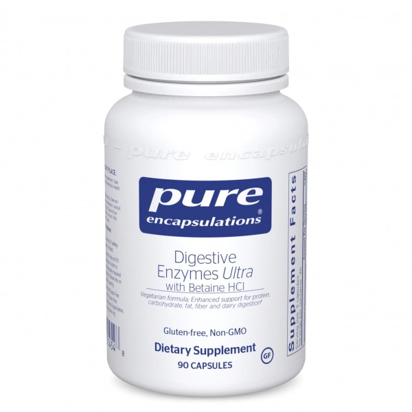 Pure Encapsulations, Пищеварительные ферменты с бетаином, 90 капсул