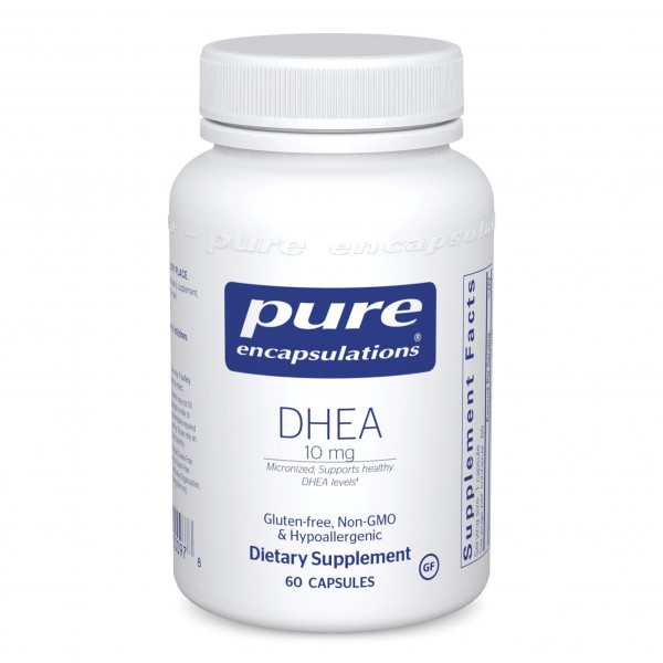 Pure Encapsulations, DHEA, ДГЭА 10 мг, 60 капсул