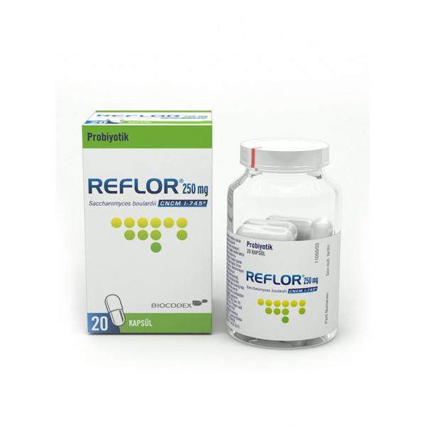 REFLOR, Сахаромицеты буларди 250 мг, 20 капсул