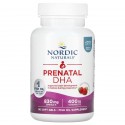 Nordic Naturals, Prenatal DHA, пренатальная ДГК, клубничный вкус, 90 капсул