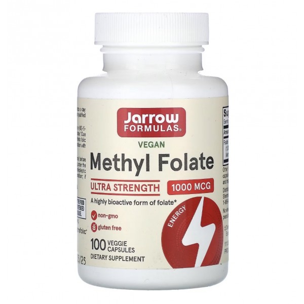 Jarrow Formulas, Метилфолат, 1000 мкг, 100 капсул