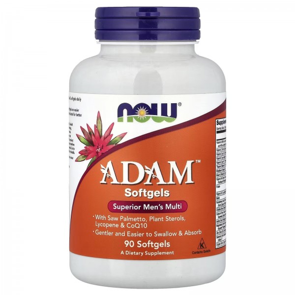 NOW Foods, ADAM, Мультивитамины для мужчин, 90 капсул