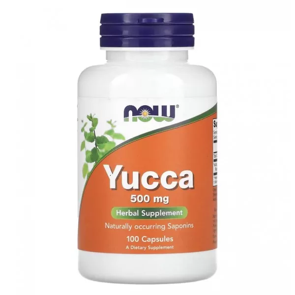 NOW Foods, Yucca, Юкка 500 мг, 100 капсул