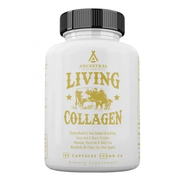 Ancestral Supplements, Grass Fed Beef Living Collagen 500 мг, Коллаген, 180 капсул