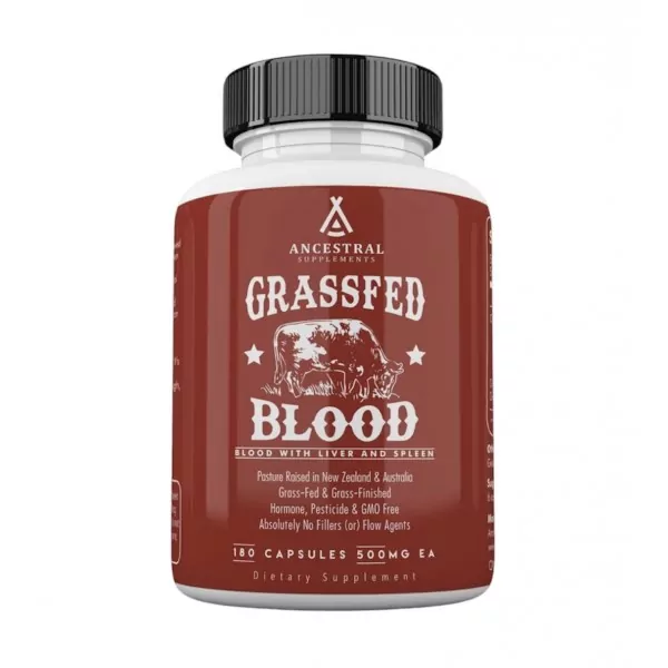 Ancestral Supplements, Grass Fed Blood, 180 капсул