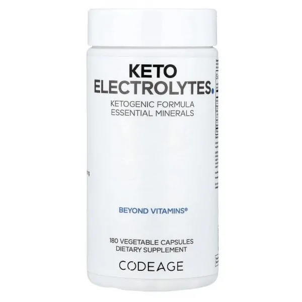 Codeage, Keto Electrolyte, Кето Электролиты, 180 капсул