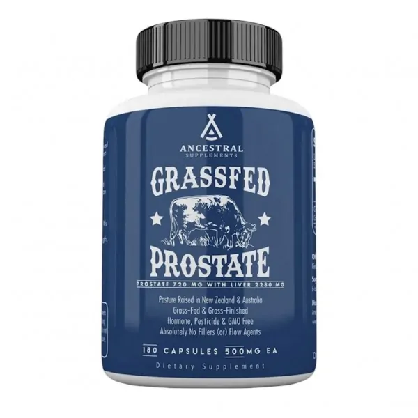 Ancestral Supplements, Grass Fed Prostate 500 мг, Мужское здоровье, 180 капсул